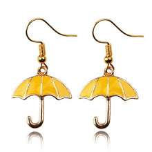Load image into Gallery viewer, Yellow Umbrella Earrings