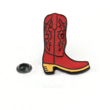 Load image into Gallery viewer, Red Boot Brooch
